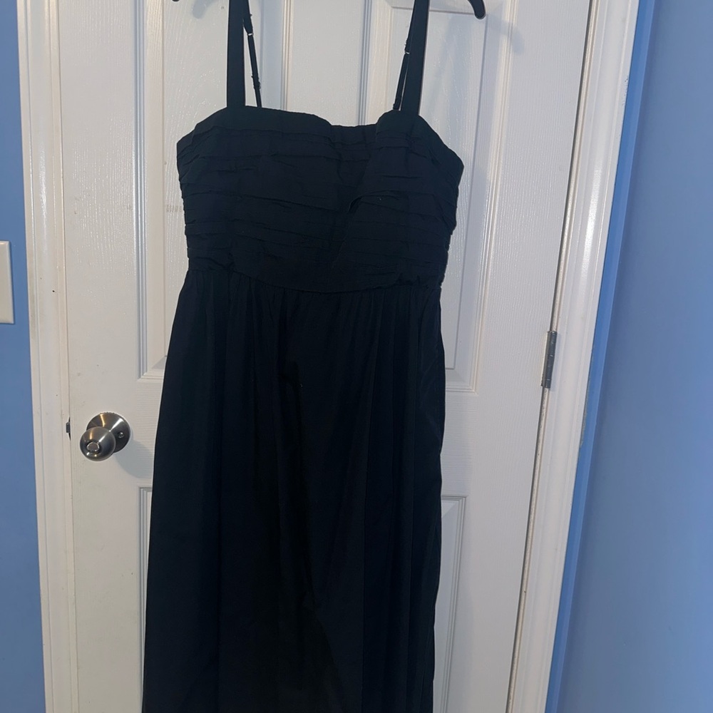 The A&F Emerson Poplin Wide Strap Midi Dress